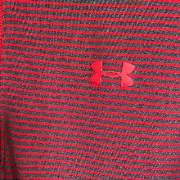 Under Armour Mens Stripe Tech Loose Fit Lightweight 1/4 Zip Pullover Sz L - Picture 5 of 7